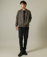 KHJKV11089 a.v.v MEN(アー・ヴェ・ヴェ) 【累計7000枚販売】フェイクスエードリブブルゾン ベージュ