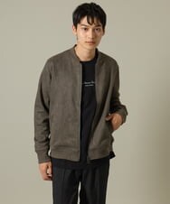 KHJKV11089 a.v.v MEN(アー・ヴェ・ヴェ) 【累計7000枚販売】フェイクスエードリブブルゾン ベージュ