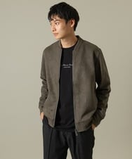 KHJKV11089 a.v.v MEN(アー・ヴェ・ヴェ) 【累計7000枚販売】フェイクスエードリブブルゾン ベージュ