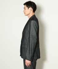 KHJKV15119 a.v.v MEN(アー・ヴェ・ヴェ) 【通年着用OK】スマートインレイニットシェイプジャケット(セットアップ可） ブラック