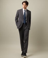 KHJKV82149 a.v.v MEN(アー・ヴェ・ヴェ) 【セレモニー/通勤】ウーステッドストレッチジャケット(セットアップ可) グレー