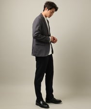 KHJKV82149 a.v.v MEN(アー・ヴェ・ヴェ) 【セレモニー/通勤】ウーステッドストレッチジャケット(セットアップ可) グレー