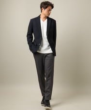 KHJKV82149 a.v.v MEN(アー・ヴェ・ヴェ) 【セレモニー/通勤】ウーステッドストレッチジャケット(セットアップ可) グレー