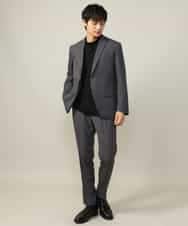 KHJKV82149 a.v.v MEN(アー・ヴェ・ヴェ) 【セレモニー/通勤】ウーステッドストレッチジャケット(セットアップ可) グレー