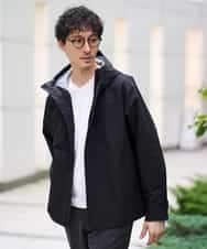 KHJLA01099 a.v.v MEN(アー・ヴェ・ヴェ) 【軽撥水/防風】SORONAラミネートコーティングマウンテンパーカー ブラック
