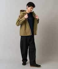 KHJLA01099 a.v.v MEN(アー・ヴェ・ヴェ) 【軽撥水/防風】SORONAラミネートコーティングマウンテンパーカー ブラック