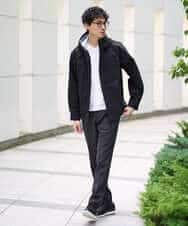 KHJLA01099 a.v.v MEN(アー・ヴェ・ヴェ) 【軽撥水/防風】SORONAラミネートコーティングマウンテンパーカー ブラック