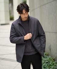 KHJLA20139 a.v.v MEN(アー・ヴェ・ヴェ) 【軽撥水/防風】SORONA中綿スタンドブルゾン ダークグレー