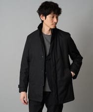 KHJLA20139 a.v.v MEN(アー・ヴェ・ヴェ) 【軽撥水/防風】SORONA中綿スタンドブルゾン ブラック