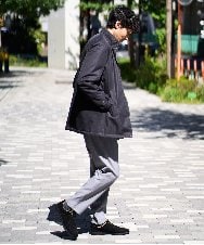 KHJLA20139 a.v.v MEN(アー・ヴェ・ヴェ) 【軽撥水/防風】SORONA中綿スタンドブルゾン ブラック