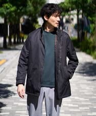 KHJLA20139 a.v.v MEN(アー・ヴェ・ヴェ) 【軽撥水/防風】SORONA中綿スタンドブルゾン ブラック