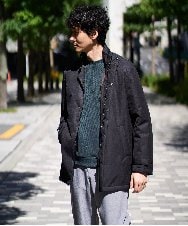 KHJLA20139 a.v.v MEN(アー・ヴェ・ヴェ) 【軽撥水/防風】SORONA中綿スタンドブルゾン ブラック