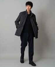 KHJLA20139 a.v.v MEN(アー・ヴェ・ヴェ) 【軽撥水/防風】SORONA中綿スタンドブルゾン ブラック