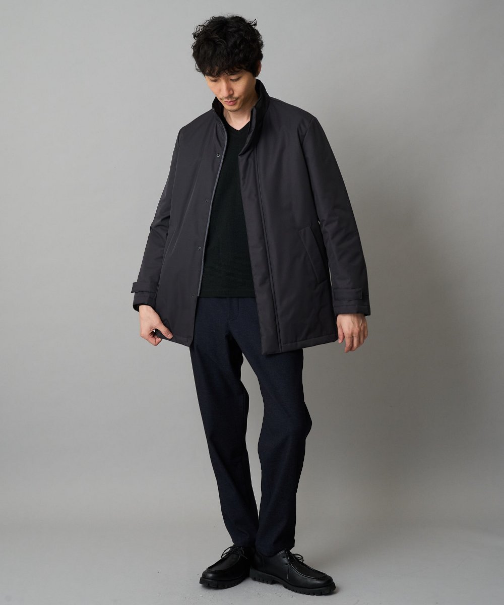 KHJLA20139 a.v.v MEN(アー・ヴェ・ヴェ) 【軽撥水/防風】SORONA中綿スタンドブルゾン ブラック