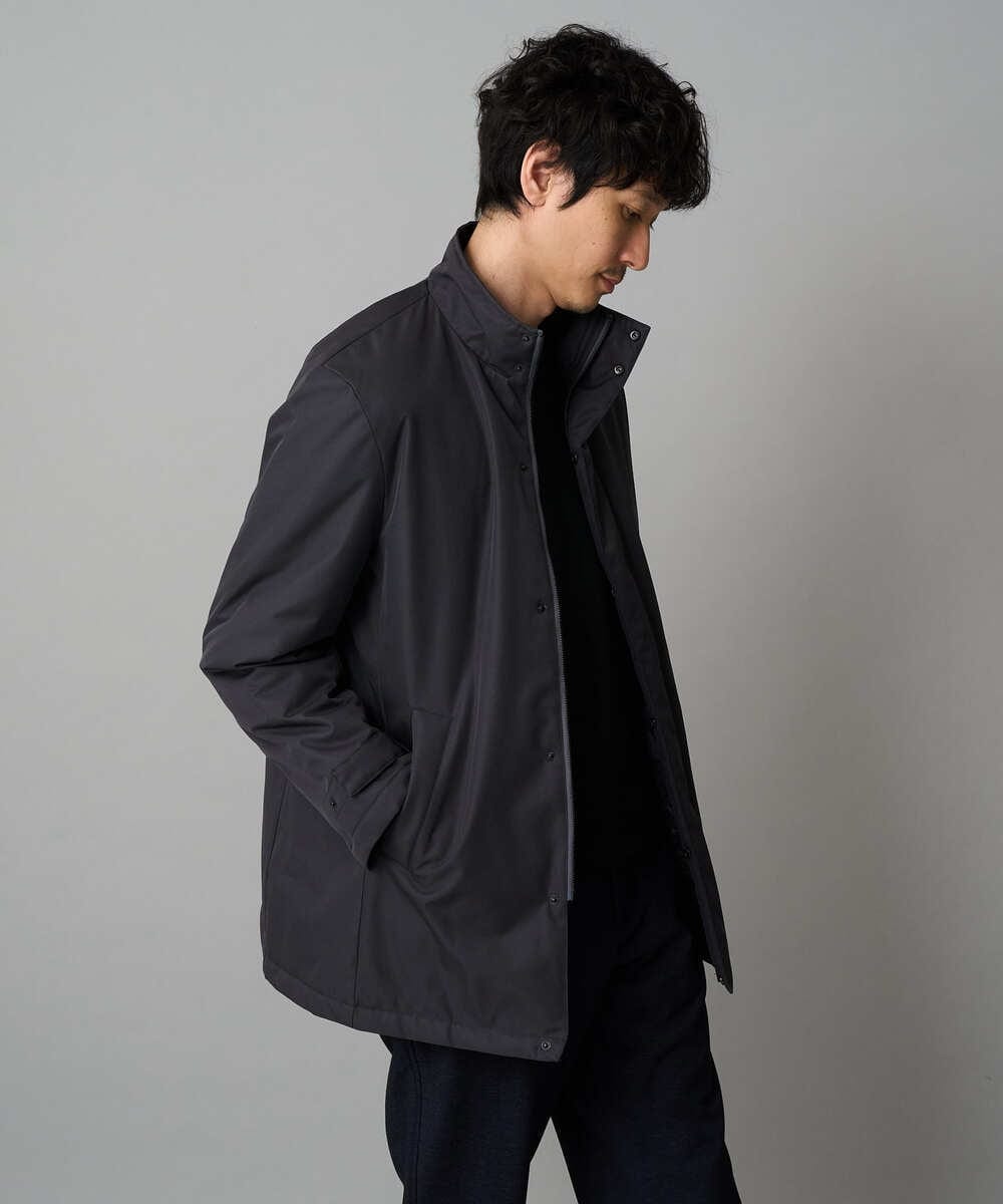 KHJLA20139 a.v.v MEN(アー・ヴェ・ヴェ) 【軽撥水/防風】SORONA中綿スタンドブルゾン ブラック