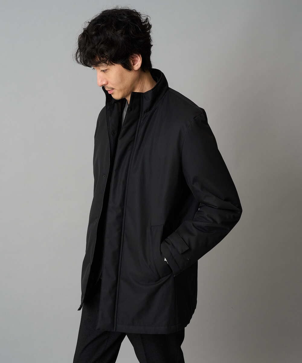 KHJLA20139 a.v.v MEN(アー・ヴェ・ヴェ) 【軽撥水/防風】SORONA中綿スタンドブルゾン ブラック