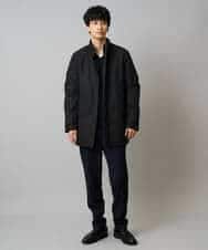 KHJLA20139 a.v.v MEN(アー・ヴェ・ヴェ) 【軽撥水/防風】SORONA中綿スタンドブルゾン ブラック