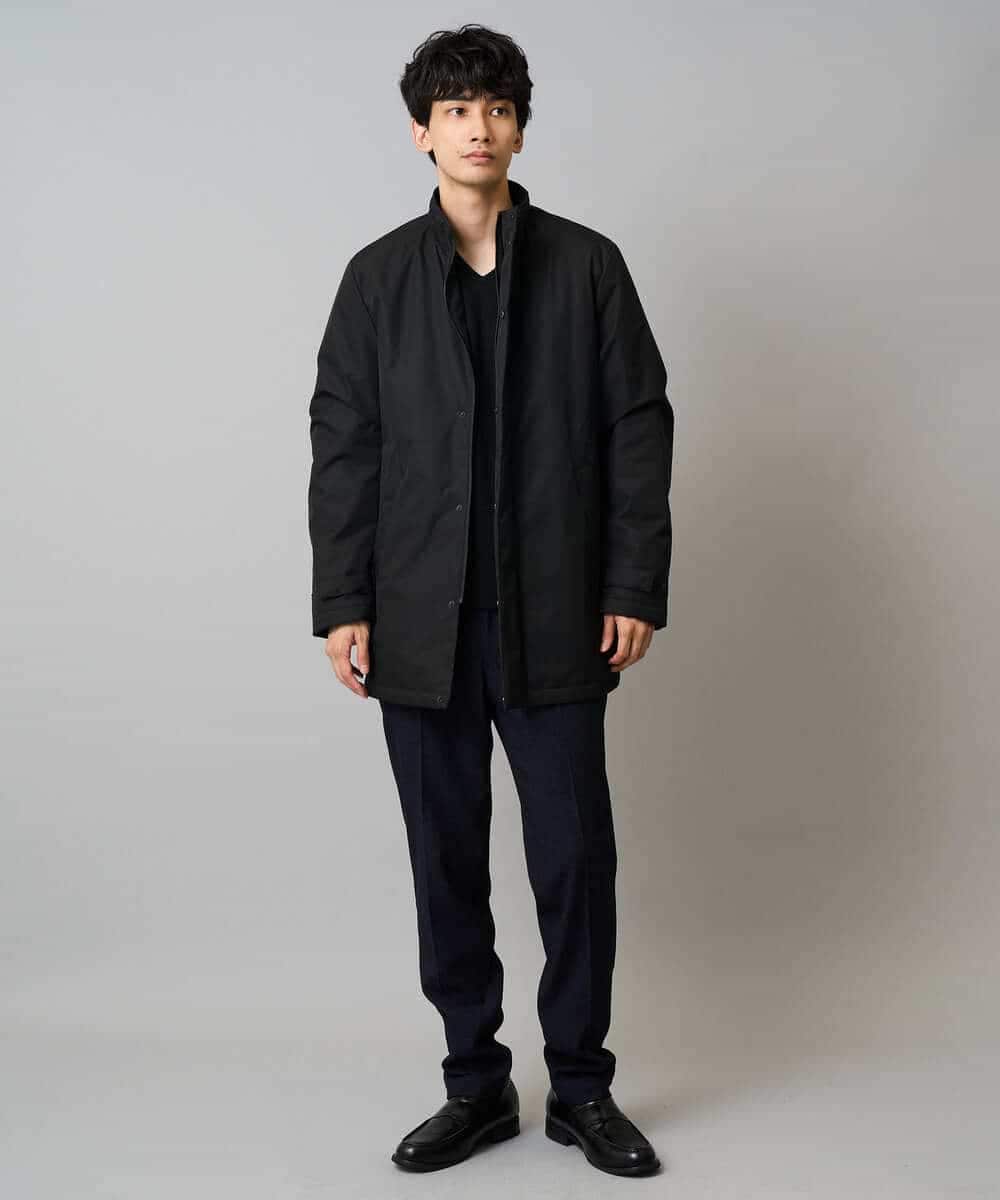 KHJLA20139 a.v.v MEN(アー・ヴェ・ヴェ) 【軽撥水/防風】SORONA中綿スタンドブルゾン ブラック