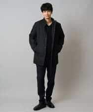 KHJLA20139 a.v.v MEN(アー・ヴェ・ヴェ) 【軽撥水/防風】SORONA中綿スタンドブルゾン ブラック