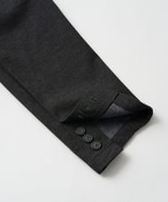 KHJLA30119 a.v.v MEN(アー・ヴェ・ヴェ) 【イージーケア】デニムライクストレッチ裏起毛テーラードジャケット【洗濯機で洗える】〈ON/OFF SERIES〉 ダークグレー