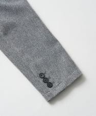 KHJLA35129 a.v.v MEN(アー・ヴェ・ヴェ) 【雑誌MonoMax12月号掲載】LANATECヘリンボーンテーラードジャケット【イージーケア/毛玉になりにくい/洗濯機で洗える/ストレッチ】 ダークグレー