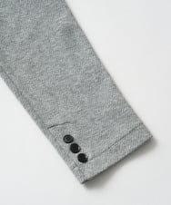 KHJLA36119 a.v.v MEN(アー・ヴェ・ヴェ) 【イージーケア/ストレッチ】ダブルフェイスジャージースマートジャケット【洗濯機で洗える】〈ON/OFF SERIES〉 ブラック