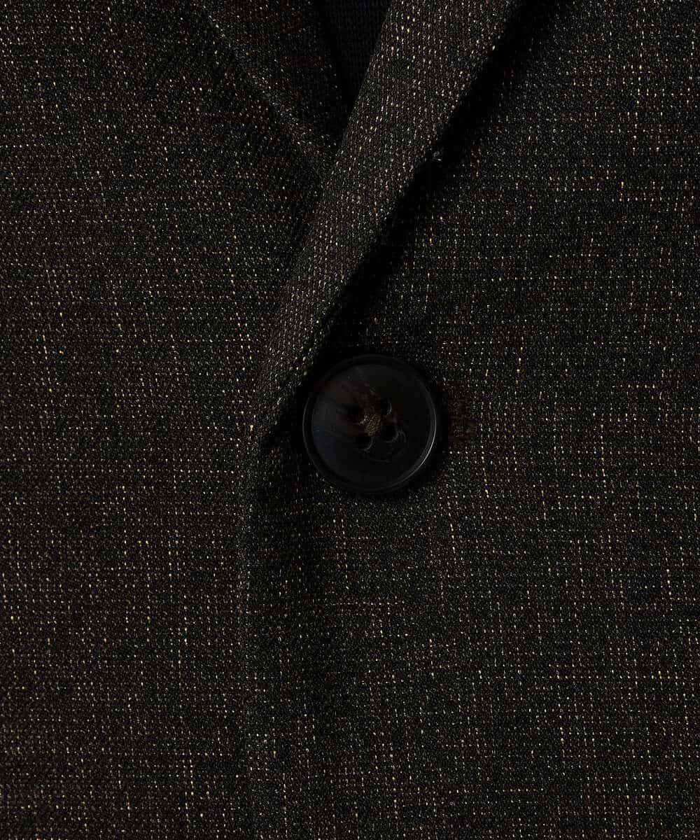 KHJLA37119 a.v.v MEN(アー・ヴェ・ヴェ) 【イージーケア/毛玉になりにくい】メランジシャンブレースマートジャケット【洗濯機で洗える/ストレッチ】<ON/OFF SERIES> ダークグレー