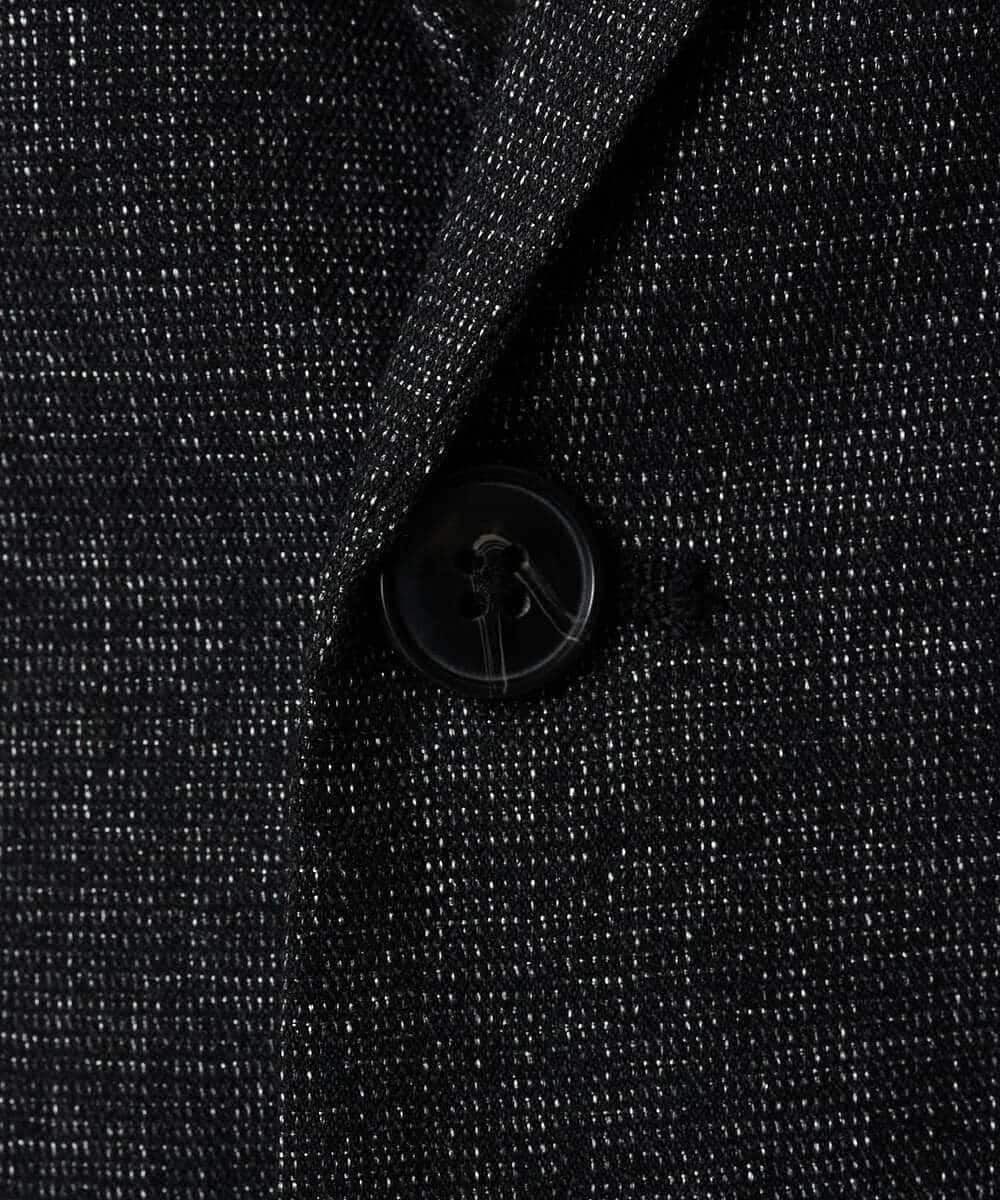 KHJLA37119 a.v.v MEN(アー・ヴェ・ヴェ) 【イージーケア/毛玉になりにくい】メランジシャンブレースマートジャケット【洗濯機で洗える/ストレッチ】<ON/OFF SERIES> ダークグレー