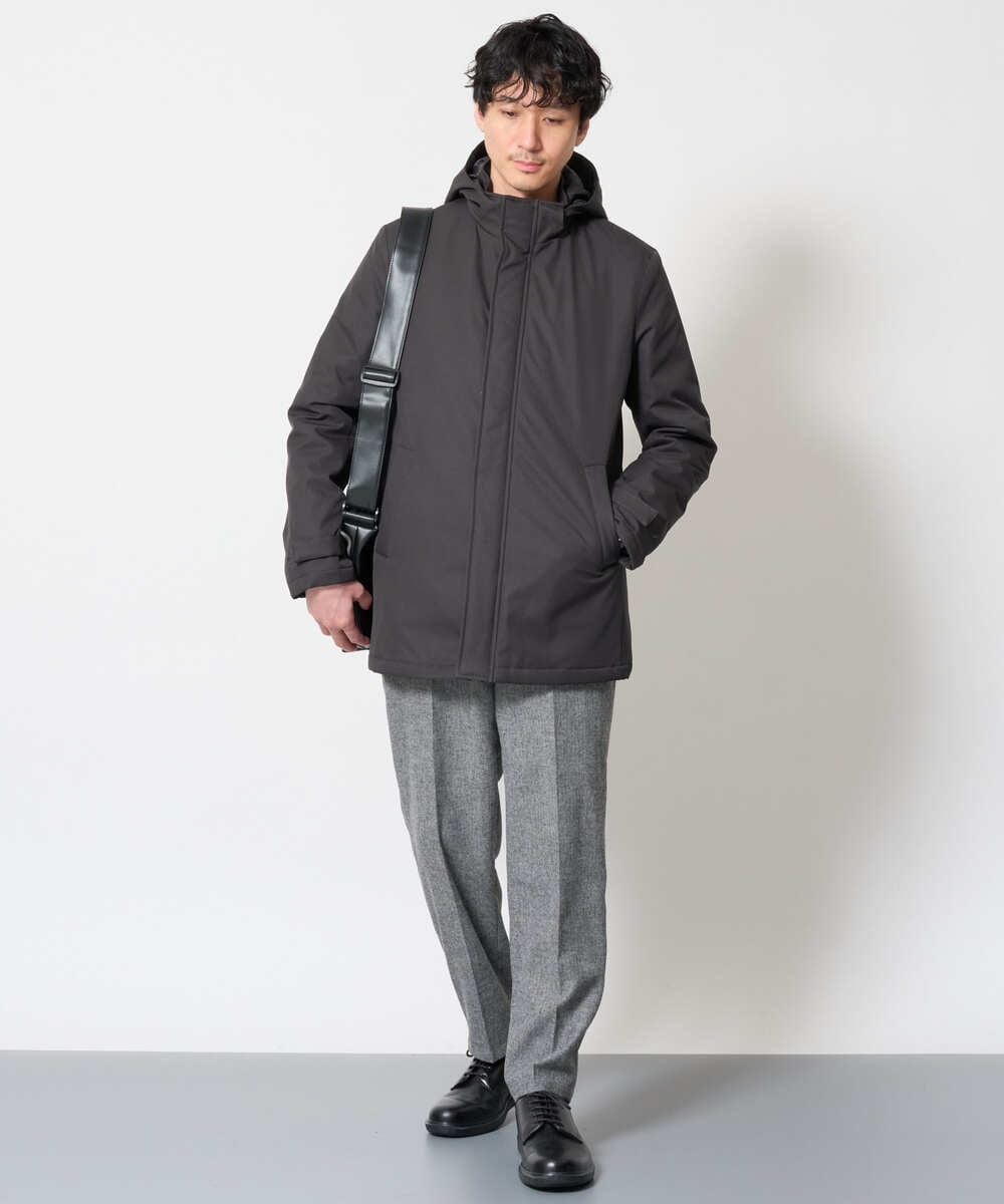 KHJLD20149 a.v.v MEN(アー・ヴェ・ヴェ) SORONA中綿スタンドブルゾン ダークグレー