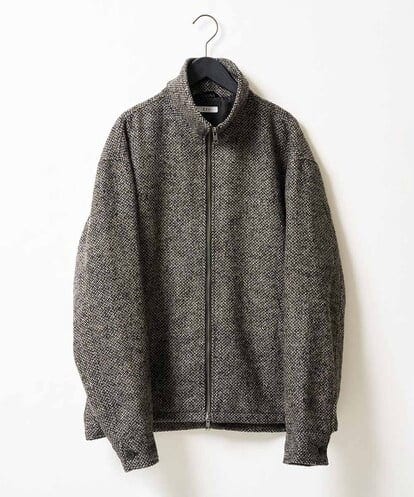 KHJLD26149 a.v.v MEN ＼WEB限定予約／ツイードスタンドカラージップカーディガン