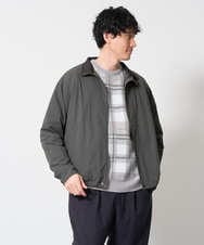 KHJLD29149 a.v.v MEN(アー・ヴェ・ヴェ) ウラメッシュナイロンストレッチスタンドブルゾン カーキ