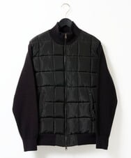 KHJLD31189 a.v.v MEN(アー・ヴェ・ヴェ) ドッキングデザインブルゾン ブラック