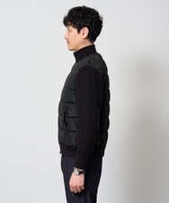 KHJLD31189 a.v.v MEN(アー・ヴェ・ヴェ) ドッキングデザインブルゾン ブラック