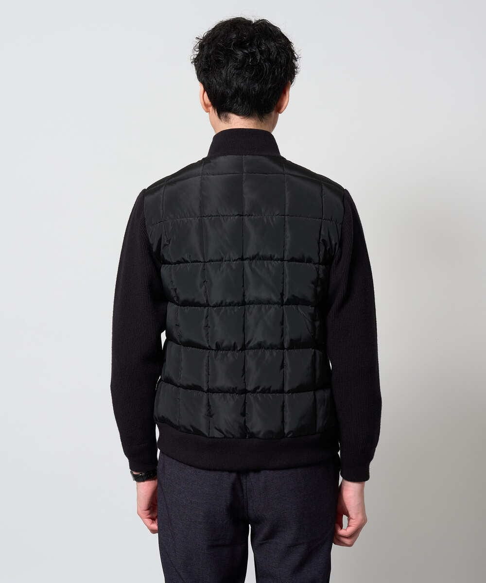 KHJLD31189 a.v.v MEN(アー・ヴェ・ヴェ) ドッキングデザインブルゾン ブラック