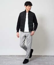 KHJLD31189 a.v.v MEN(アー・ヴェ・ヴェ) ドッキングデザインブルゾン ブラック