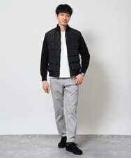 KHJLD31189 a.v.v MEN(アー・ヴェ・ヴェ) ドッキングデザインブルゾン ブラック
