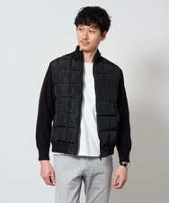 KHJLD31189 a.v.v MEN(アー・ヴェ・ヴェ) ドッキングデザインブルゾン ブラック