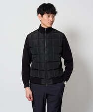 KHJLD31189 a.v.v MEN(アー・ヴェ・ヴェ) ドッキングデザインブルゾン ブラック