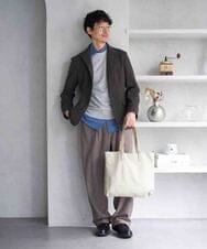 KHJLD77159 a.v.v MEN(アー・ヴェ・ヴェ) 【イージーケア/洗濯機で洗える/ストレッチ】千鳥ジャージコンバーチブルジャケット ブラウン