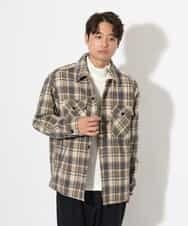 KHJLS27079 a.v.v MEN(アー・ヴェ・ヴェ) 【洗濯機で洗える】ツイードＣＰＯジャケット グレー