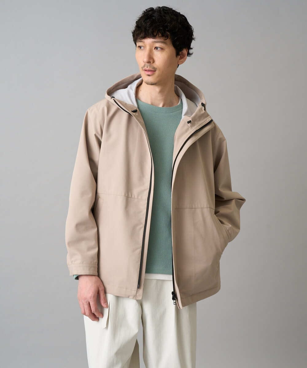 KHKAD51049 a.v.v MEN(アー・ヴェ・ヴェ) 【イージーケア/洗濯機で洗える】畔裏起毛フェイクレイヤードカットソー グリーン