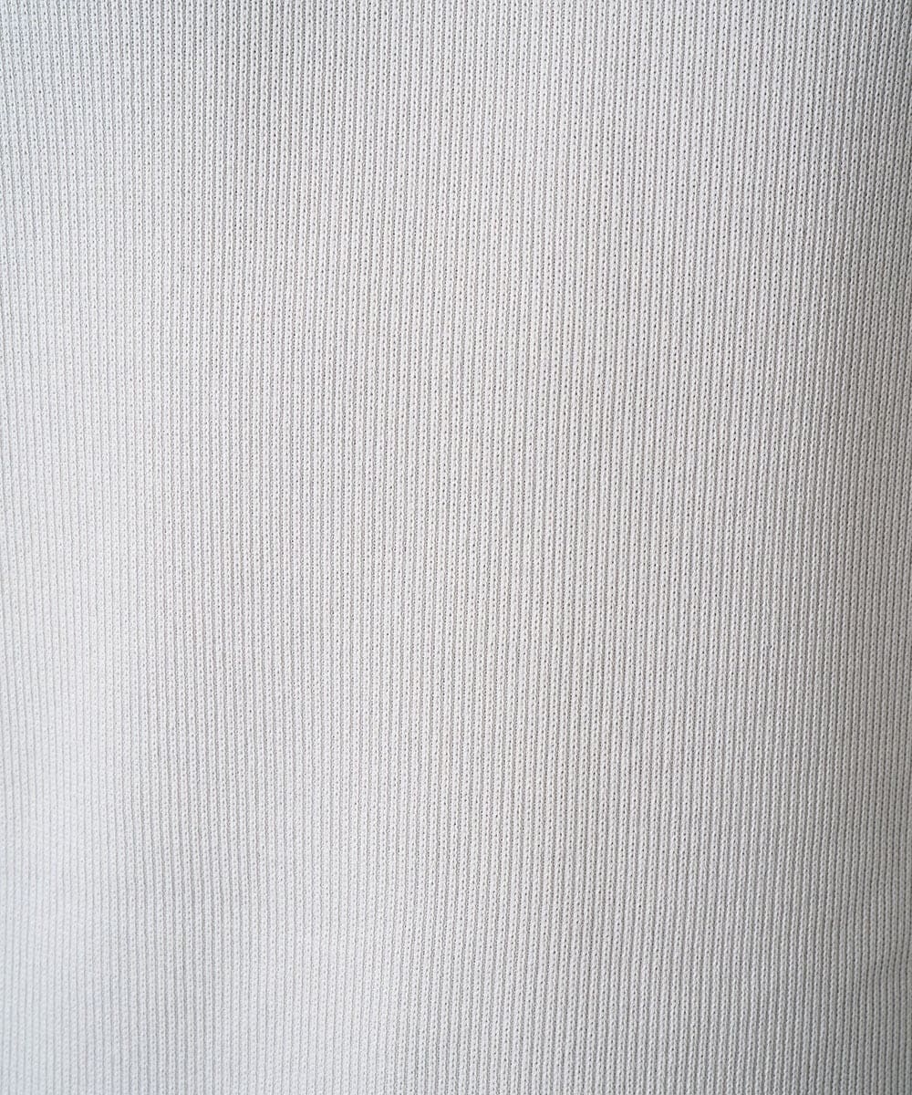 KHKAD51049 a.v.v MEN(アー・ヴェ・ヴェ) 【イージーケア/洗濯機で洗える】畔裏起毛フェイクレイヤードカットソー ライトグレー