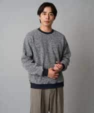 KHKAD52064 a.v.v MEN(アー・ヴェ・ヴェ) 【洗濯機で洗える】ツイードライクフリースプルオーバー グレー
