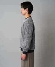 KHKAD52064 a.v.v MEN(アー・ヴェ・ヴェ) 【洗濯機で洗える】ツイードライクフリースプルオーバー グレー