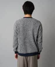 KHKAD52064 a.v.v MEN(アー・ヴェ・ヴェ) 【洗濯機で洗える】ツイードライクフリースプルオーバー グレー