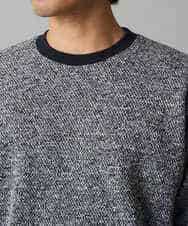 KHKAD52064 a.v.v MEN(アー・ヴェ・ヴェ) 【洗濯機で洗える】ツイードライクフリースプルオーバー グレー