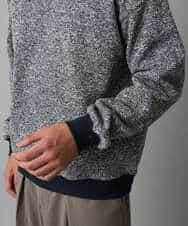 KHKAD52064 a.v.v MEN(アー・ヴェ・ヴェ) 【洗濯機で洗える】ツイードライクフリースプルオーバー グレー