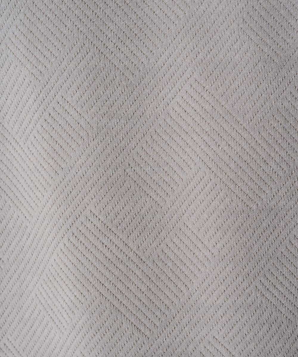 KHKAD62049 a.v.v MEN(アー・ヴェ・ヴェ) 【洗濯機で洗える】モール幾何ジャカードクルーネックプルオーバー ライトグレー