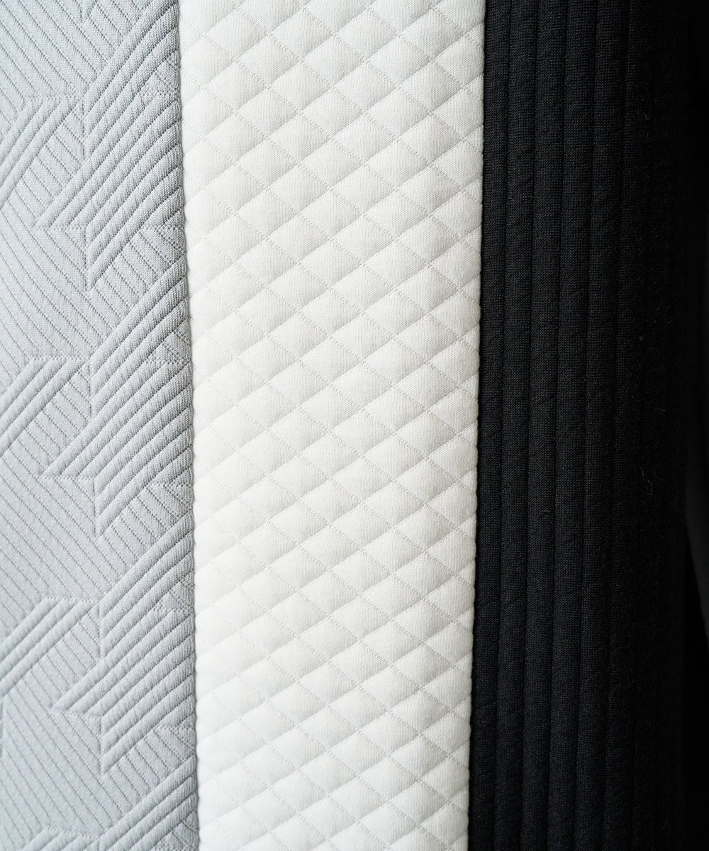 KHKAD64054 a.v.v MEN(アー・ヴェ・ヴェ) 【イージーケア/洗濯機で洗える】フクレジャカード縦切替プルオーバー ライトグレー