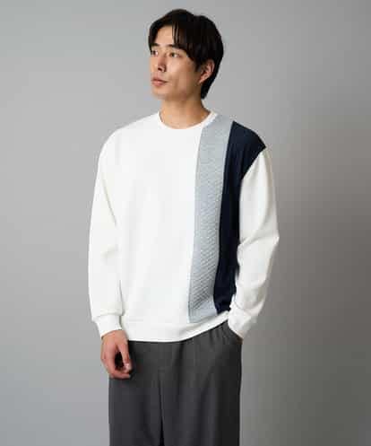 KHKAD64054 a.v.v MEN 【イージーケア/洗濯機で洗える】フクレジャカード縦切替プルオーバー